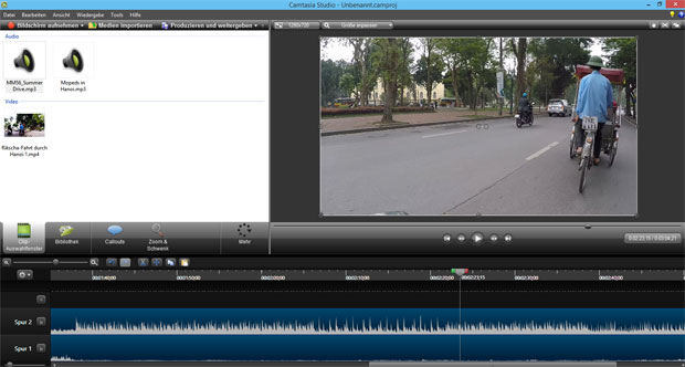 Bildschirm-Videos mit Camtasia-Studio