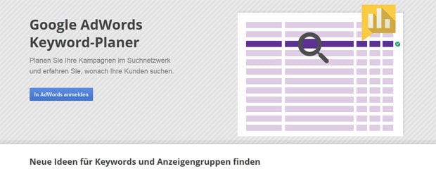 Google Adwords Keyword Planner