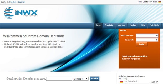 InterNetworX - Domain-Hoster