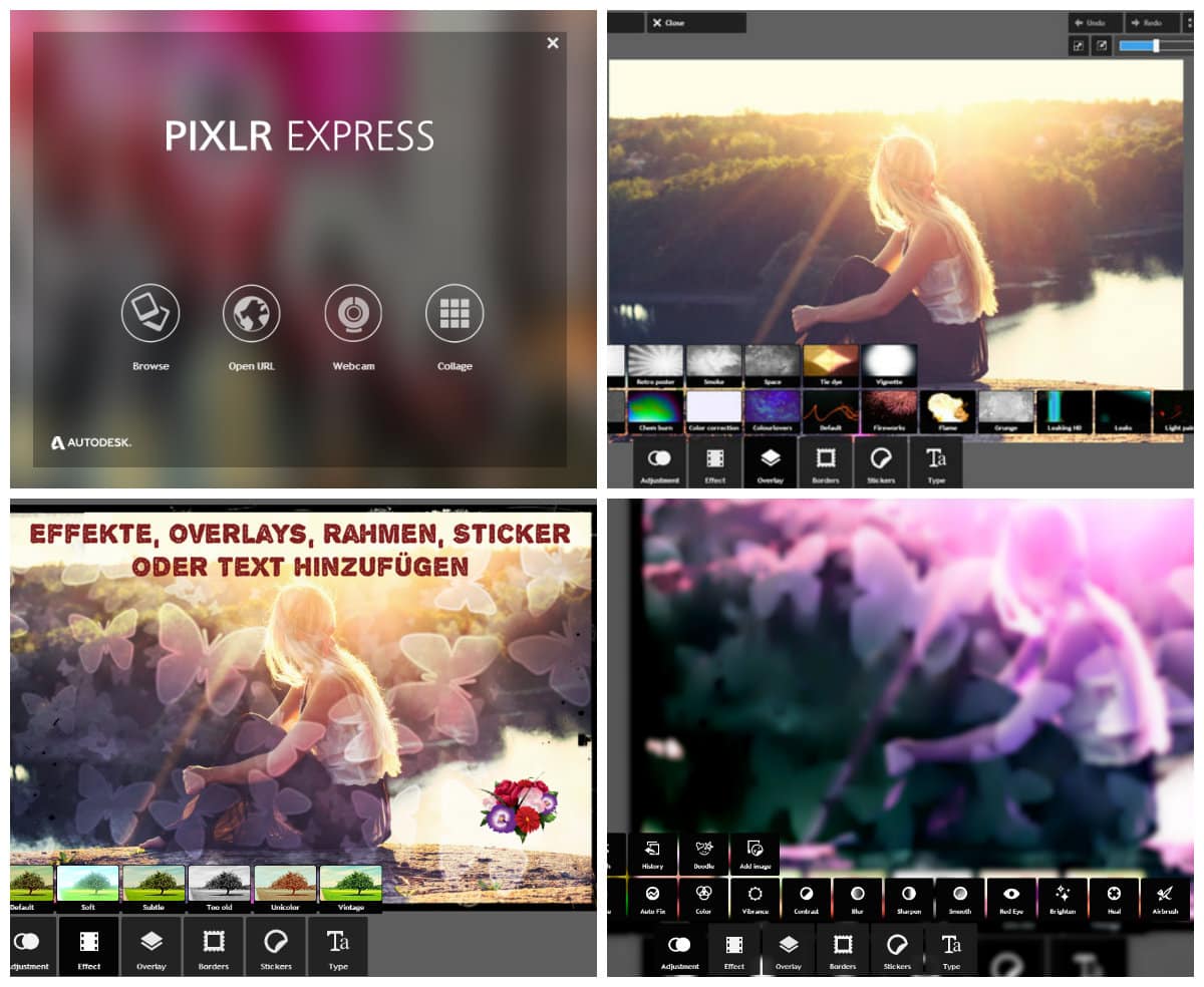 Bildbearbeitung mit PIXLR-Express, eine schnelle und einfache Photoshop-Alternative