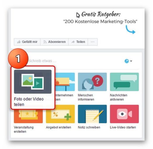 Wie du eine FotoSlideshow mit Musik direkt in Facebook erstellst