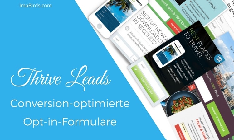 Conversion-optimierte Opt-in Formulare einfach erstellen mit Thrive Leads