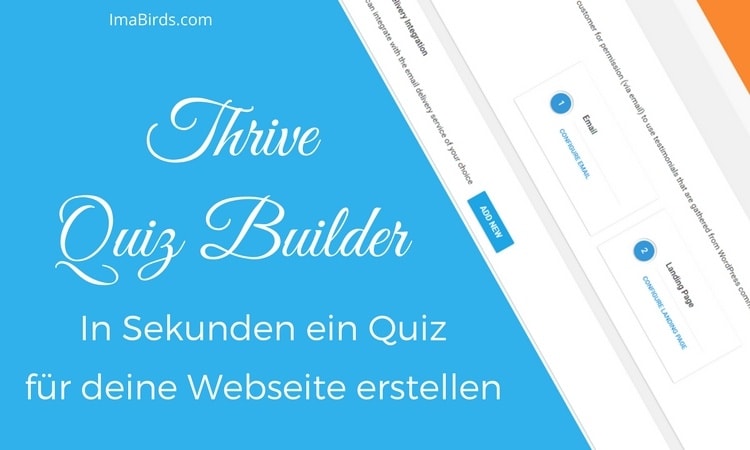 Thrive Quiz Builder - In Sekunden ein Quiz für deine Webseite erstellen