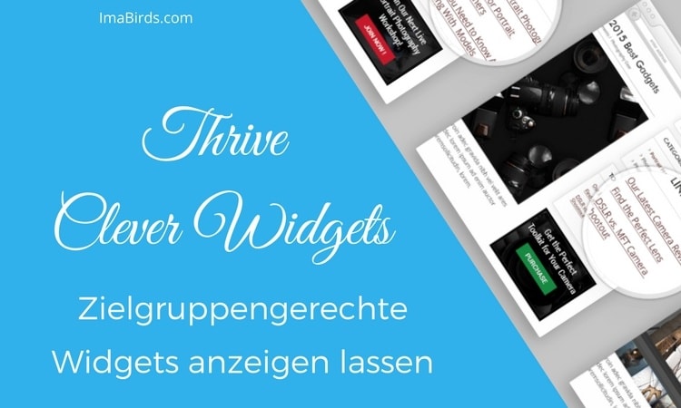 Thrive Clever Widgets - Zielgruppengerechte Widgets anzeigen lassen