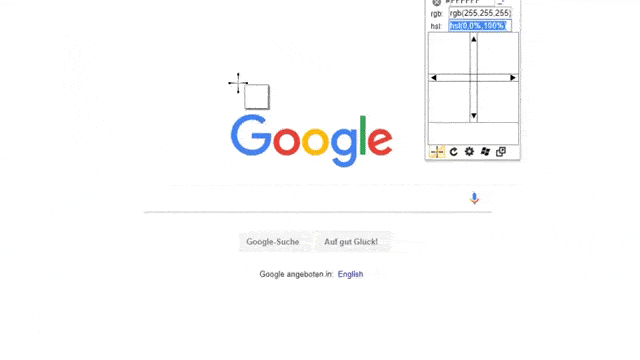 ColorPick Eyedroppe Google Chrome Erweiterung