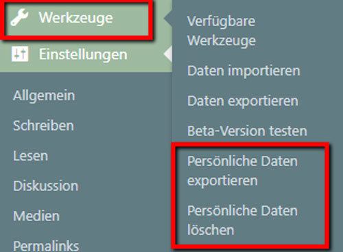 DSGVO - Persönliche Daten EU-Datenschutz-Grundverordnung - Auskunft über persönliche Daten