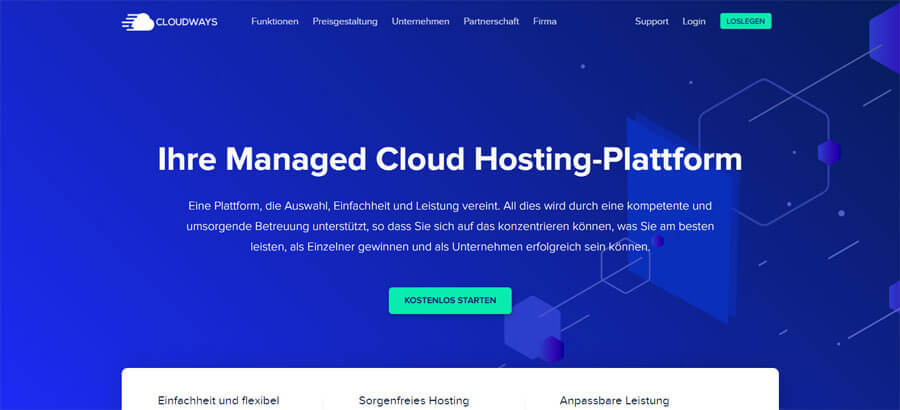 Cloud Hosting-Plattform für WordPress